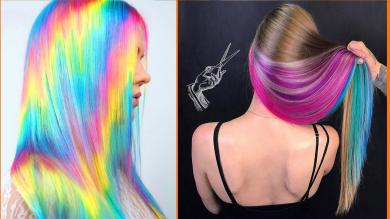 10 Best Hair Color Transformation 2019! Rainbow Hair Tutorial Compilations