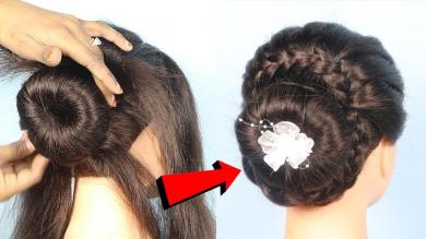 Beautiful Hairstyle for wedding | Easy Hairstyles for long hair | updo hairstyle | simple hairstyle