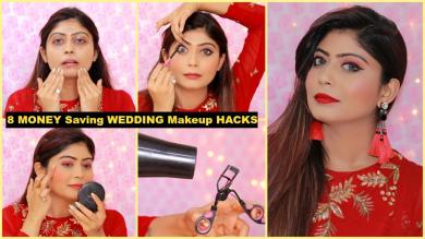 8 MONEY Saving WEDDING Makeup HACKS | #Makeuptips #RinkalSoni