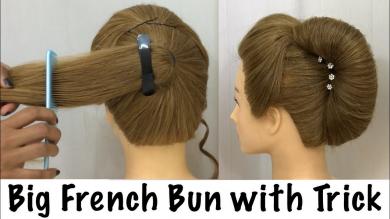 Big French Bun Hairstyle New Trick | French Roll, French Twist Hairstyle | Hairstyles