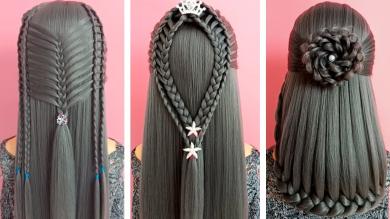 37 Braided Hairstyle Personalities for School Girls Transformation Hairstyle Tutorial Part 8