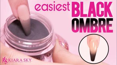 Easy Black Ombre with Dip Powder Dip Nail Tutorial 