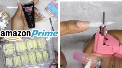 DIY Testing a Polygel Nail Kit from Amazon Prime Gershion Polygel Kit