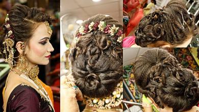 Bridal And Heavy Party Hairstyle