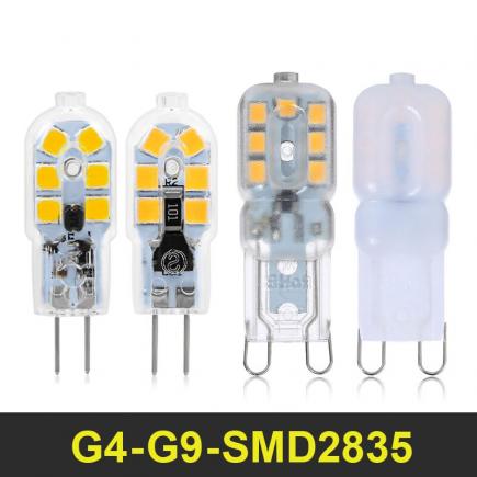 G4 G9 CONDUZIU a Lâmpada w 5 3 w Mini Lâmpada LED AC 220 v DC 12 v SMD2835 Holofotes Lustre alta Qualidade de Iluminação Substituir As Lâmpadas de Halogéneo