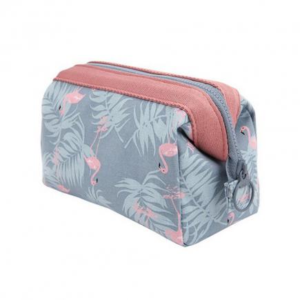 Chegam novas Flamingo Saco Cosmético Mulheres Necessaire Make Up Bag Makeup Bolsa de Higiene Pessoal Kits de Viagem Portátil À Prova D' Água