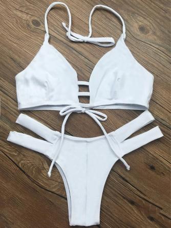 String Halter Unlined Bikini Swimwear