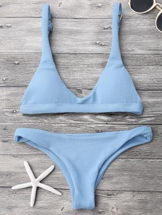 Low Waisted Padded Scoop Bikini Set