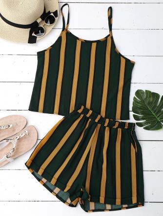 Cami Striped Top with Shorts