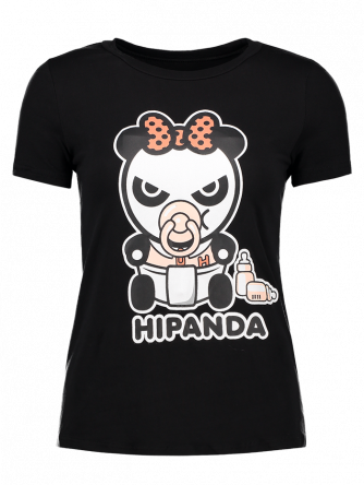 Cartoon Panda Pattern Tee