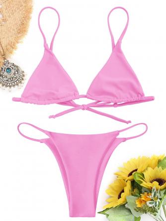 Bralette Thong String Bikini Set