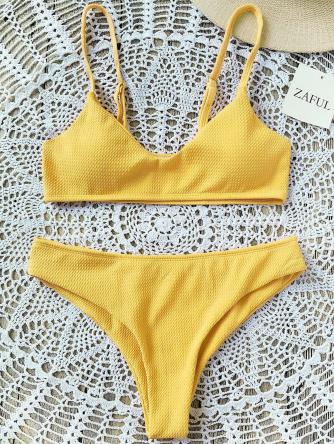 High Cut Bralette Bikini Set