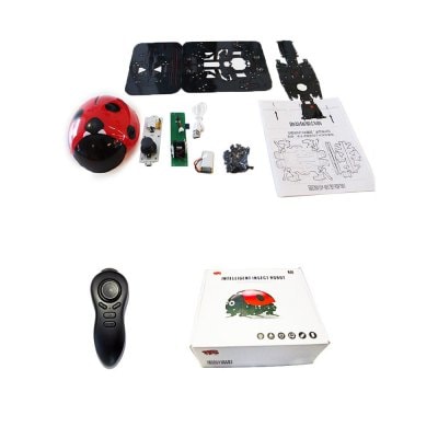 Parrokmon DIY Remote Control Ladybug Intelligent Insect Robot Kit