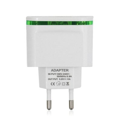 Universal 5V/4A EU Plug 4 USB Ports  Wall Power Supply Adapter Charger