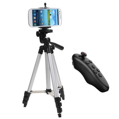 Cwxuan Selfie Tripod with Bluetooth Remote Control