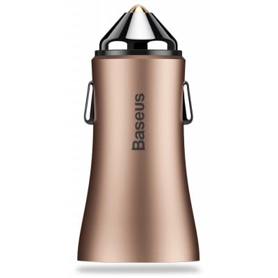 Baseus Golden Contactor 2.4A Dual USB Smart Car Charger