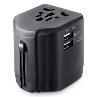 Universal Multifunctional Travel Adapter Dual USB Charger