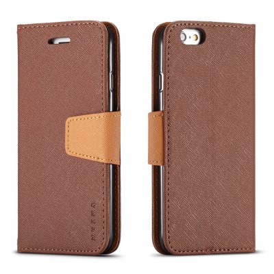 Cover Case For iPhone 6 Plus Multifunktional Canvas Design Flip PU Leather Wallet Case