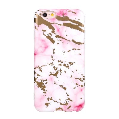 Bronzing Tpu Scrub Marble Stone Pattern Phone Cover Case for iPhone 6 / 6S