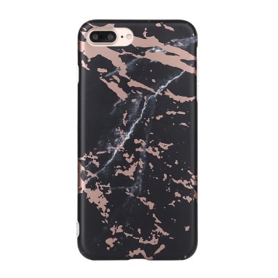 Marble Stone Pattern  Bronzing Soft TPU Creative Case for iPhone 7 Plus / 8 Plus