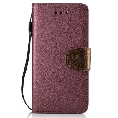 Stand Flip Full Body Cases Solid Color Pu+Tpu Leather for iPhone 7 / 8