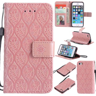 Case for iPhone 5 / 5s / SE Flip Wallet PU Leather High Quality Book Stand Card Slot Phone Cover