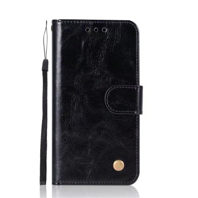 Case For Apple iPhone X Card Holder Wallet with Stand Flip Full Body Solid Color Hard PU Leather