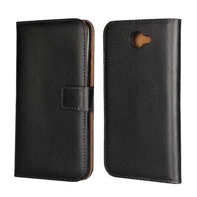 Cover Case for Huawei Y7 Flat Two Layers of Cowhide Leather