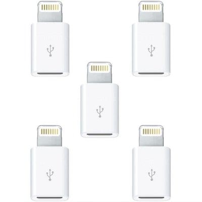 5pcs 8 Pin to Micro USB Socket Converter Adapter