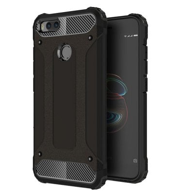 Shockproof Rugged Impct Hybrid Armor Silicone Back Cover Phone Stand Back Case for Xiaomi Mi A1 / 5X