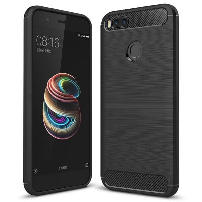 ASLING Carbon Fiber TPU Soft Cover for Xiaomi Mi A1