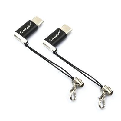 Cwxuan USB 3.1 Type-C Male to Micro USB Female Adapter (2PCS)