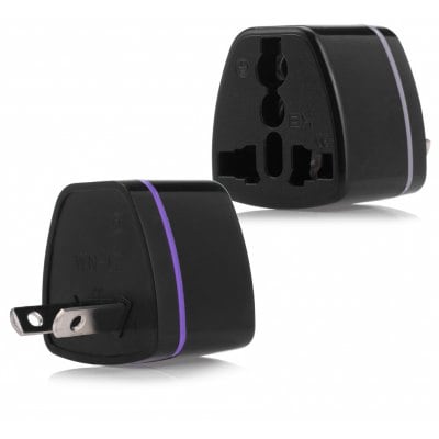 Universal AU Plug Power Adapter for Travel - Black