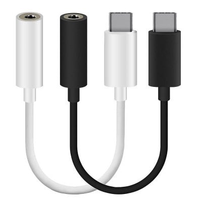 2pcs Usb Type-C To 3.5MM Audio Adapter Cable