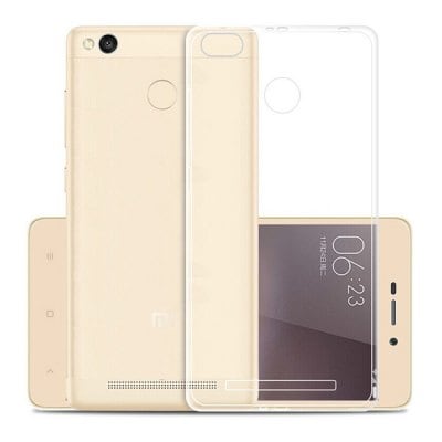 Transparent Soft TPU Slim Cover Case for Xiaomi Redmi 3s / 3 Pro