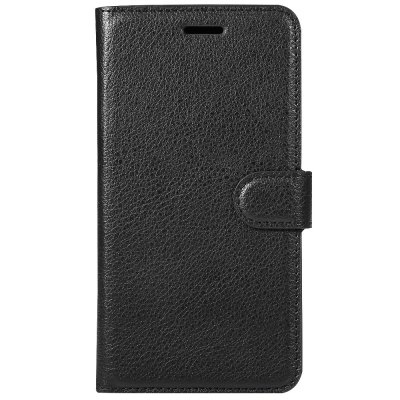 Solid Color Litchi Pattern Wallet Style Front Buckle Flip PU Leather Case with Card Slots for Xiaomi Redmi Note 4X