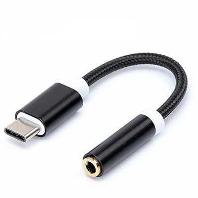 Type-C to 3.5mm Earphone Jack Stereo Adapter Connector Converter Cable for Xiaomi 6