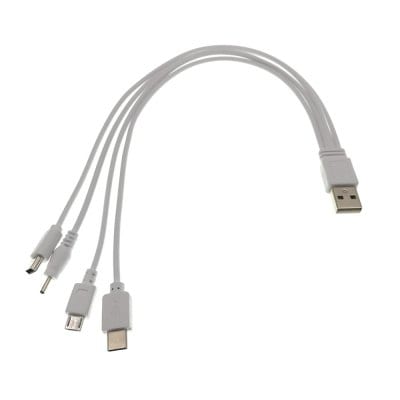 USB 3.1 Type-C/Micro USB/Mini USB/DC 2.0MM To USB Charging Cable for Laptop Tablet Mobile Phone