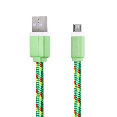 2M Micro USB Flat Braided Charger Cable