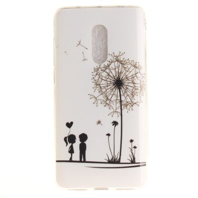 Dandelion Soft Clear IMD TPU Phone Casing Mobile Smartphone Cover Shell Case for Xiaomi Redmi Note 4