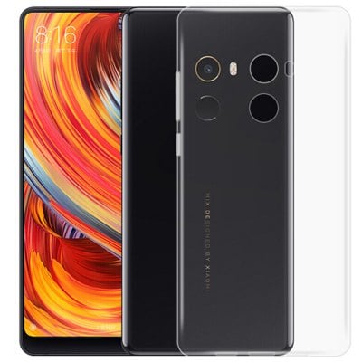 Ultra-Thin Tpu Back Cover Case for Xiaomi Mi Mix 2 - Transparent