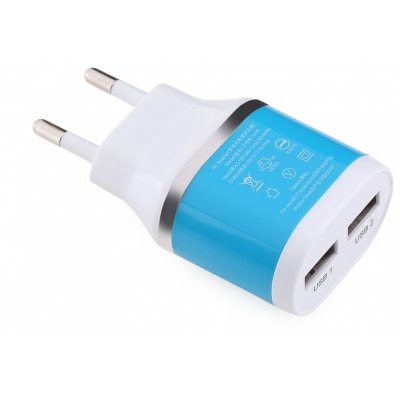 Dual USB Ports Universal Travel Wall Charge Plug