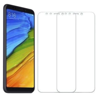 2PCS Screen Protector for Xiaomi Redmi 5 HD Full Coverage High Clear Premium Tempered Glass