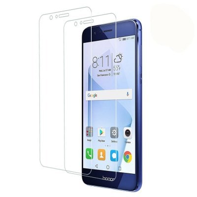 2PCS Screen Protector for Huawei Honor 8 High Sensitivity HD Full Coverage High Clear Premium Tempered Glass