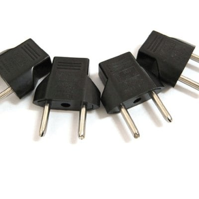 Small European Regulations Travel Conversion Plug