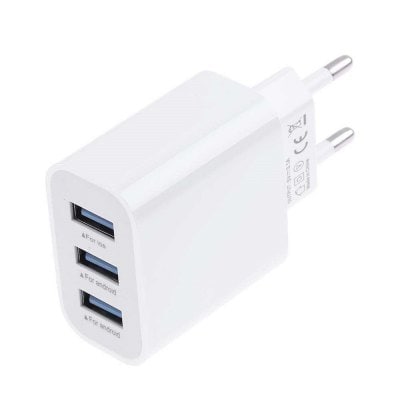 SpedCrd 5V 3.1A Smart 3Port Universal  Plug USB Wall Charger Adapter