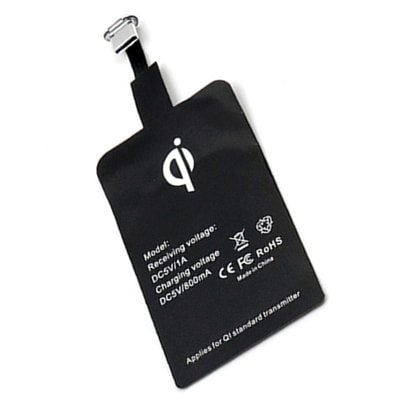 Qi Wireless Charger Receiver Charging Adapter Receptor micro USB for Type-C