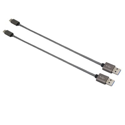 Mini Smile 2PCS Quick Charge USB3.1 Type-C To USB 2.0 Charging Data Transfer Cables (25cm)