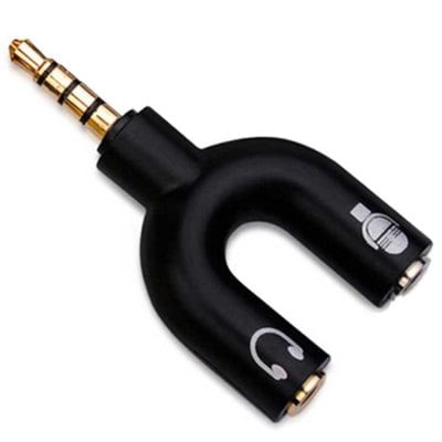 Headset Microphone 3.5mm Headphone Jack Audio Adapter