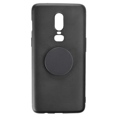 LEEHUR Dull Polish Stand Phone Case for OnePlus 6